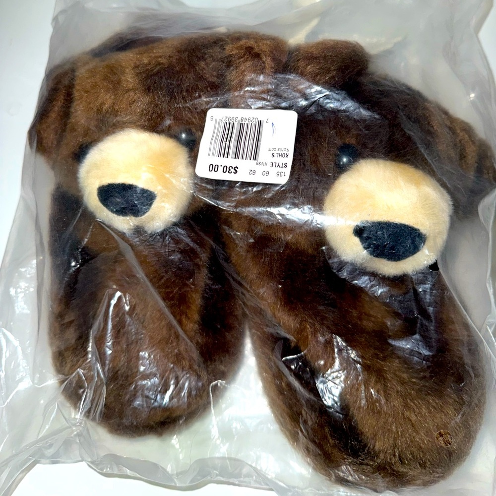Youth Bear Slippers
